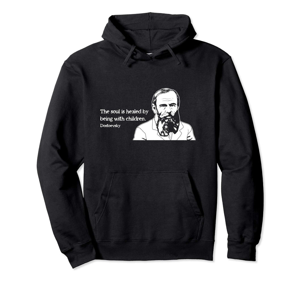 Soul Famous Russian Literature Fyodor Hoodie - Minimalist Print Unisex - T-Shirt, Sweatshirt, Hoodie