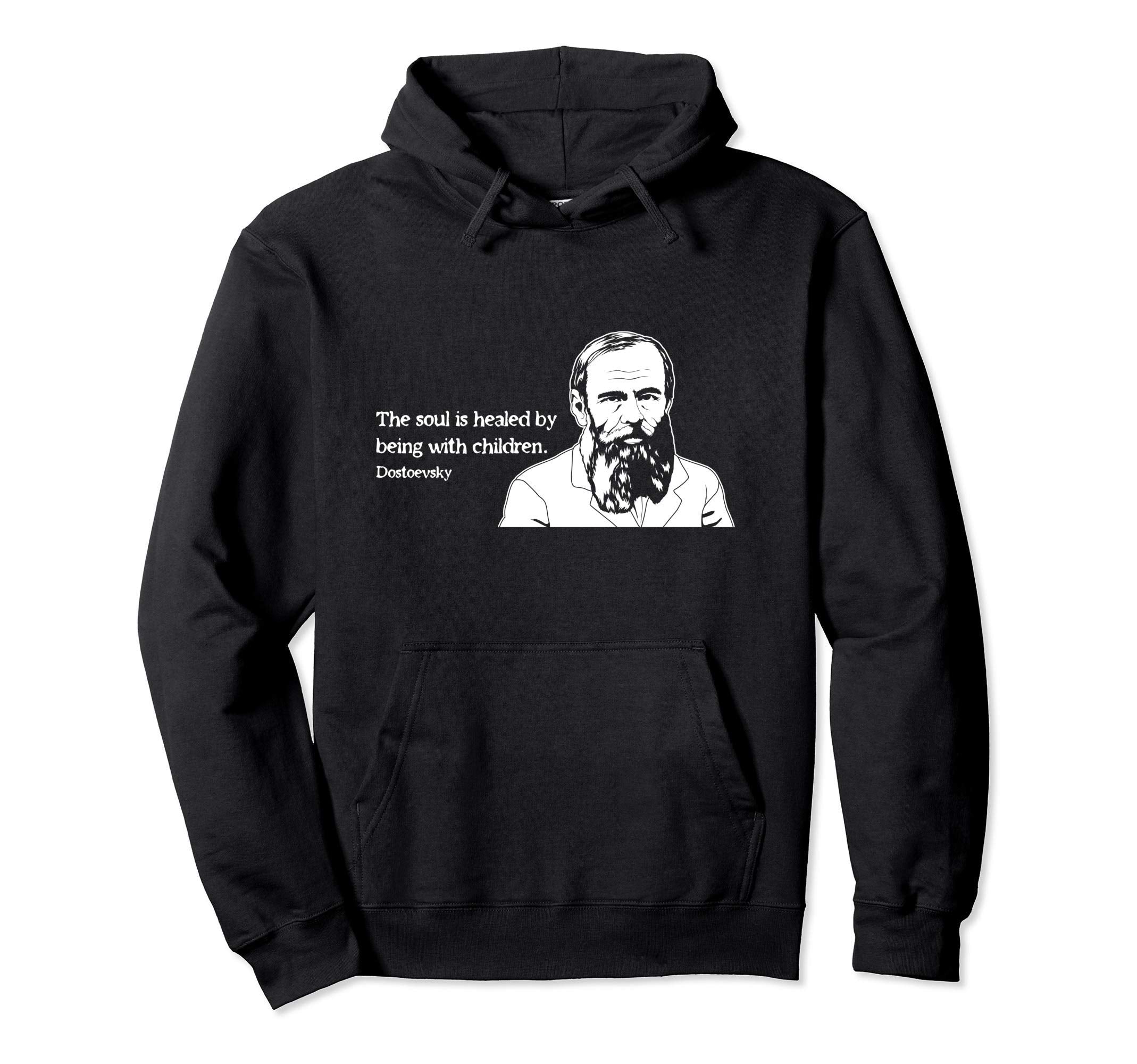 Soul Famous Russian Literature Fyodor Hoodie - Minimalist Print Unisex - T-Shirt, Sweatshirt, Hoodie