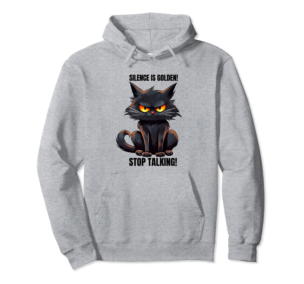 Sarcastic Black Cat Antisocial Hoodie - Casual Everyday Wear Unisex - T-Shirt, Sweatshirt, Hoodie
