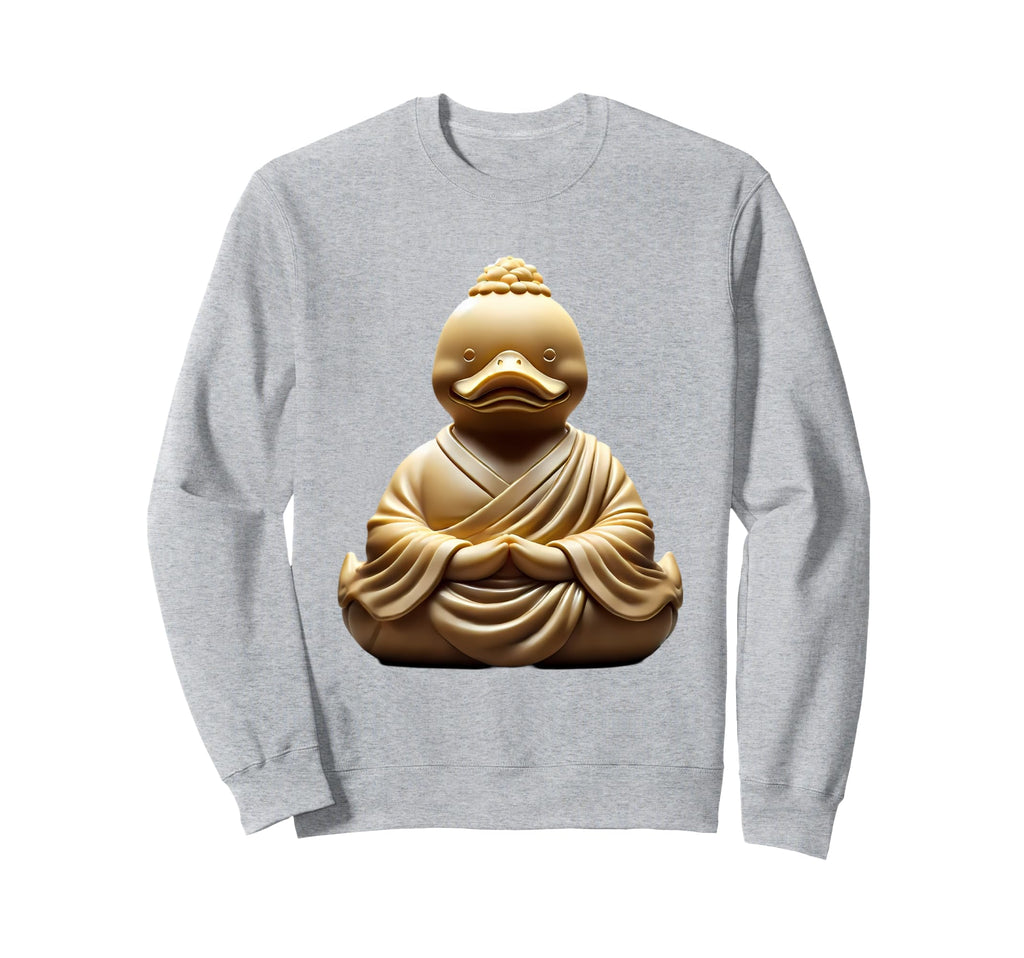 Buddha Rubber Duck Mindfulness Yoga Sweatshirt - Graphic Print for Adults - T-Shirt, Sweatshirt, Hoodie