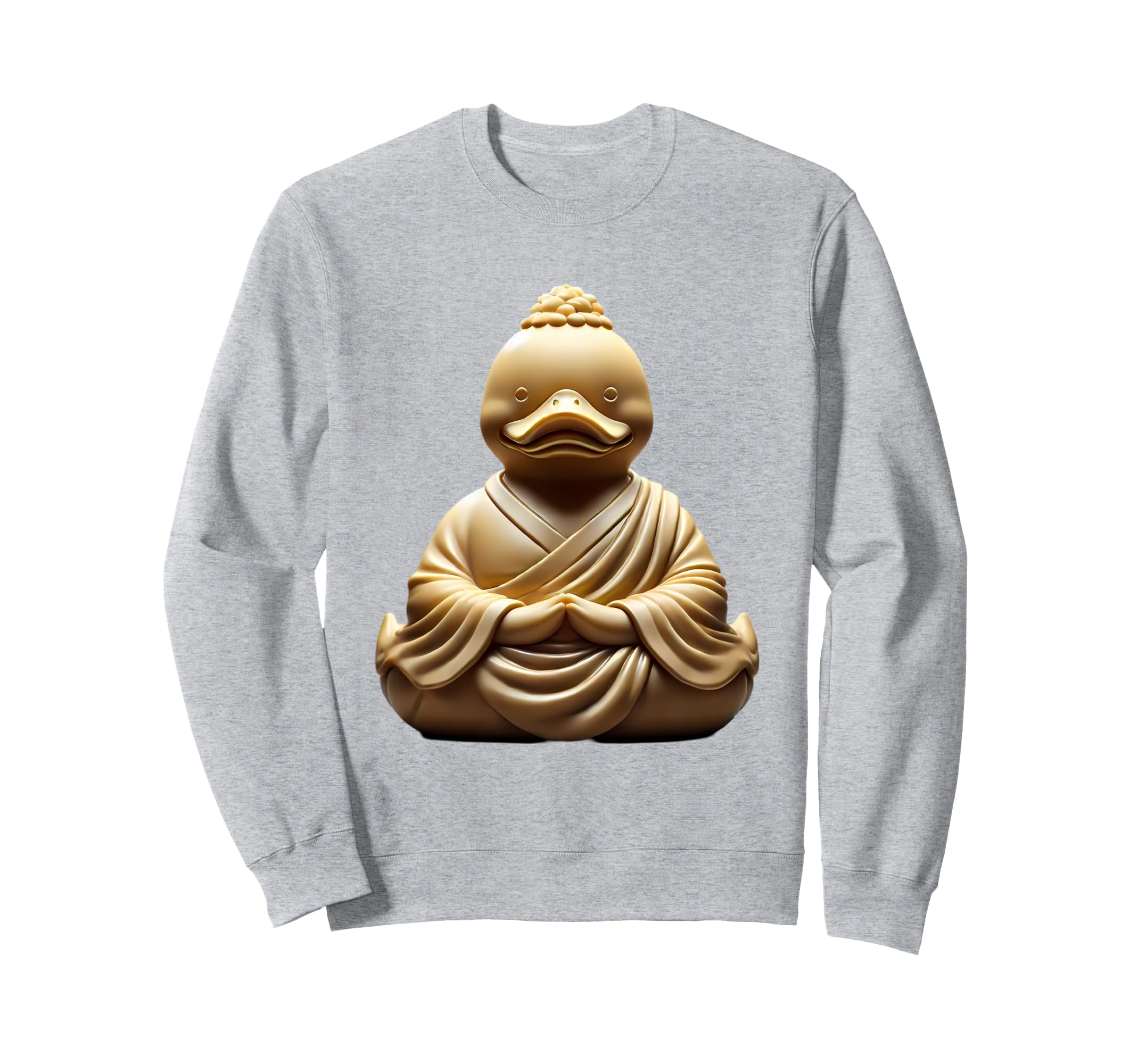 Buddha Rubber Duck Mindfulness Yoga Sweatshirt - Graphic Print for Adults - T-Shirt, Sweatshirt, Hoodie