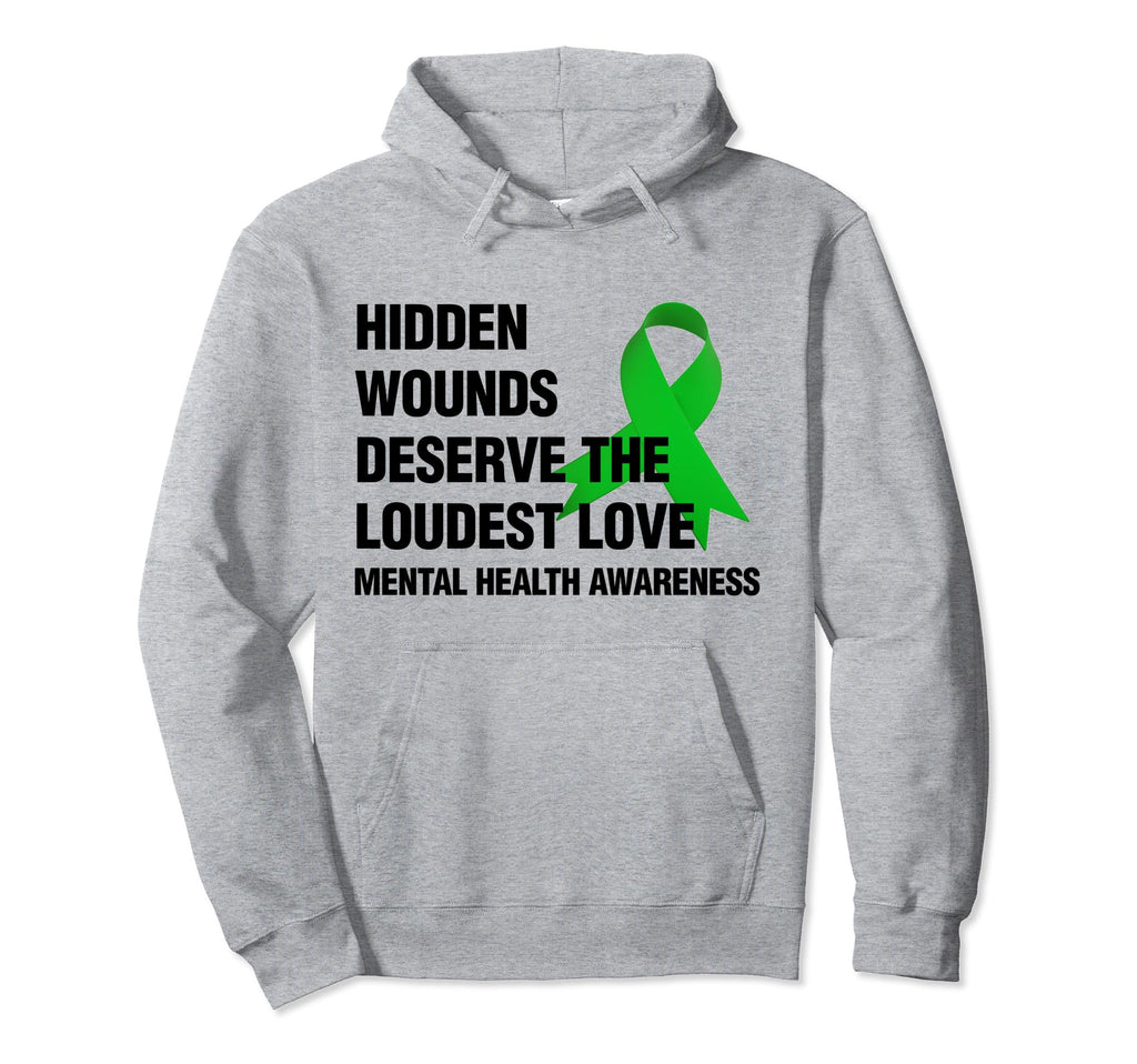 Hidden Wounds Deserve Loudest Love Hoodie - Novelty Apparel Men Women - T-Shirt, Sweatshirt, Hoodie