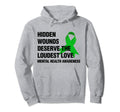 Hidden Wounds Deserve Loudest Love Hoodie - Novelty Apparel Men Women - T-Shirt, Sweatshirt, Hoodie