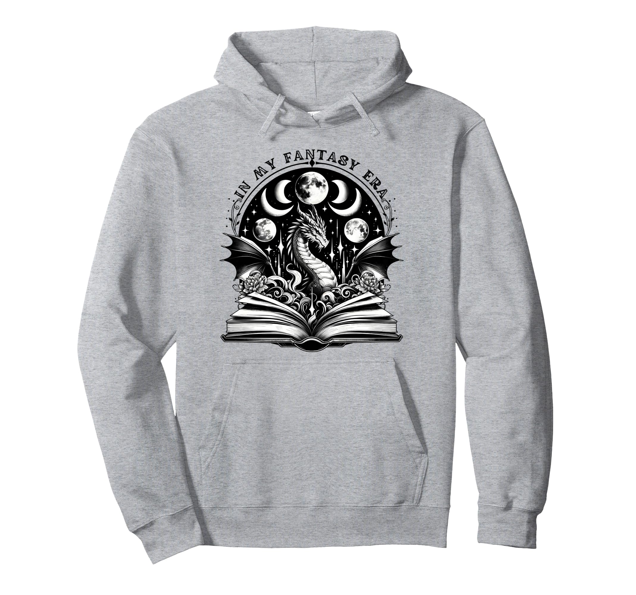 My Fantasy Era Books Dragon Moon Bookish Hoodie - Graphic Print Men Women - T-Shirt, Sweatshirt, Hoodie