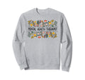 Mental Health Therapist Flowers Sweatshirt - Aesthetic Graphic Men Women - T-Shirt, Sweatshirt, Hoodie