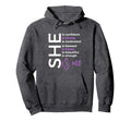 She Is Me Motivations Empowers Hoodie - Novelty Apparel Men Women - T-Shirt, Sweatshirt, Hoodie