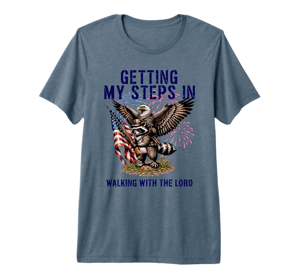 Getting My Steps Walking Lord Eagle T-Shirt - Graphic Print for Adults - T-Shirt, Sweatshirt, Hoodie