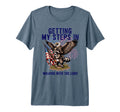 Getting My Steps Walking Lord Eagle T-Shirt - Graphic Print for Adults - T-Shirt, Sweatshirt, Hoodie
