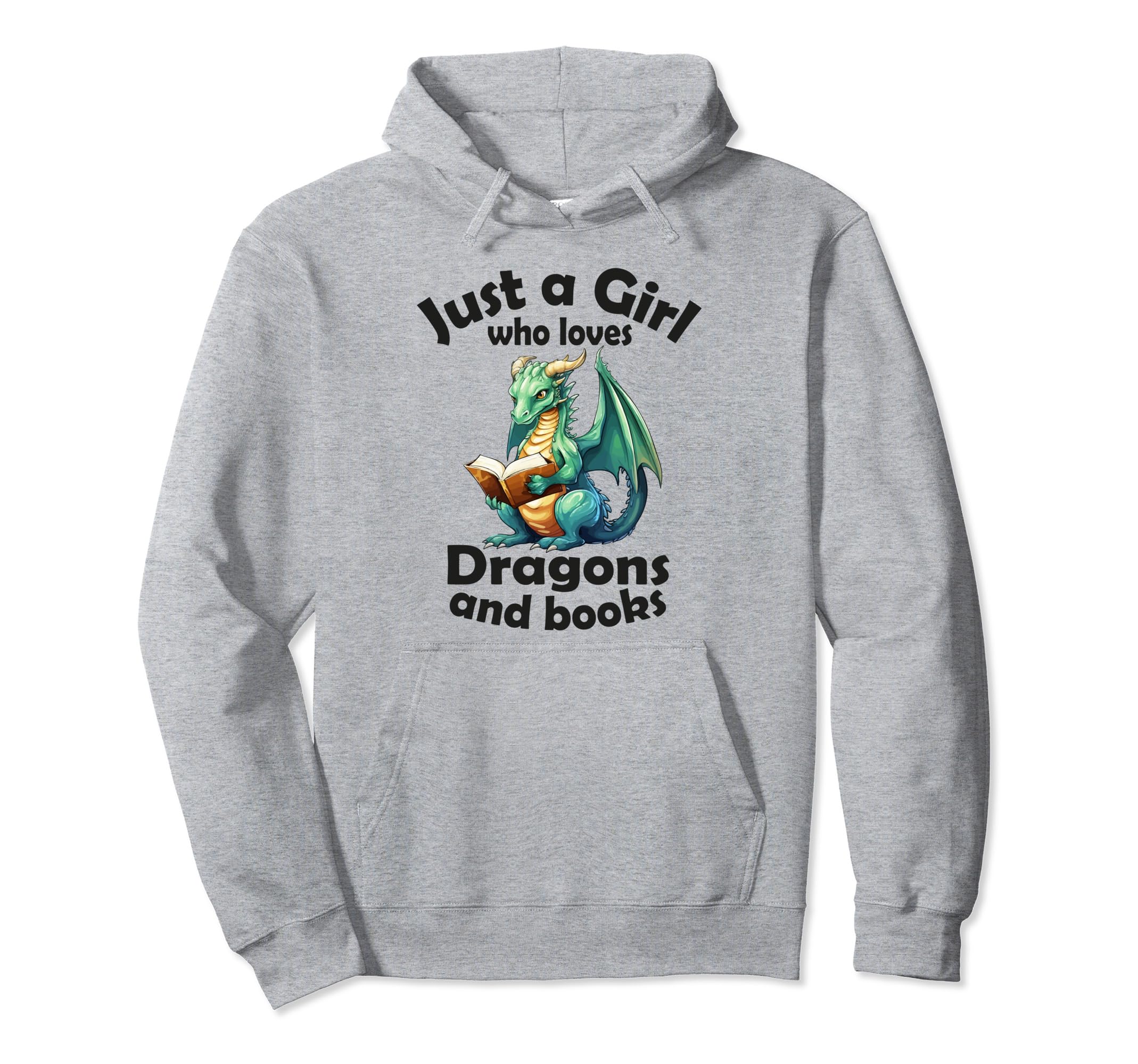 Just Who Loves Dragons And Books Hoodie - Novelty Apparel Men Women - T-Shirt, Sweatshirt, Hoodie