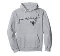 You Are Enough Inspirational Mental Health Hoodie - Unique Graphic Unisex - T-Shirt, Sweatshirt, Hoodie