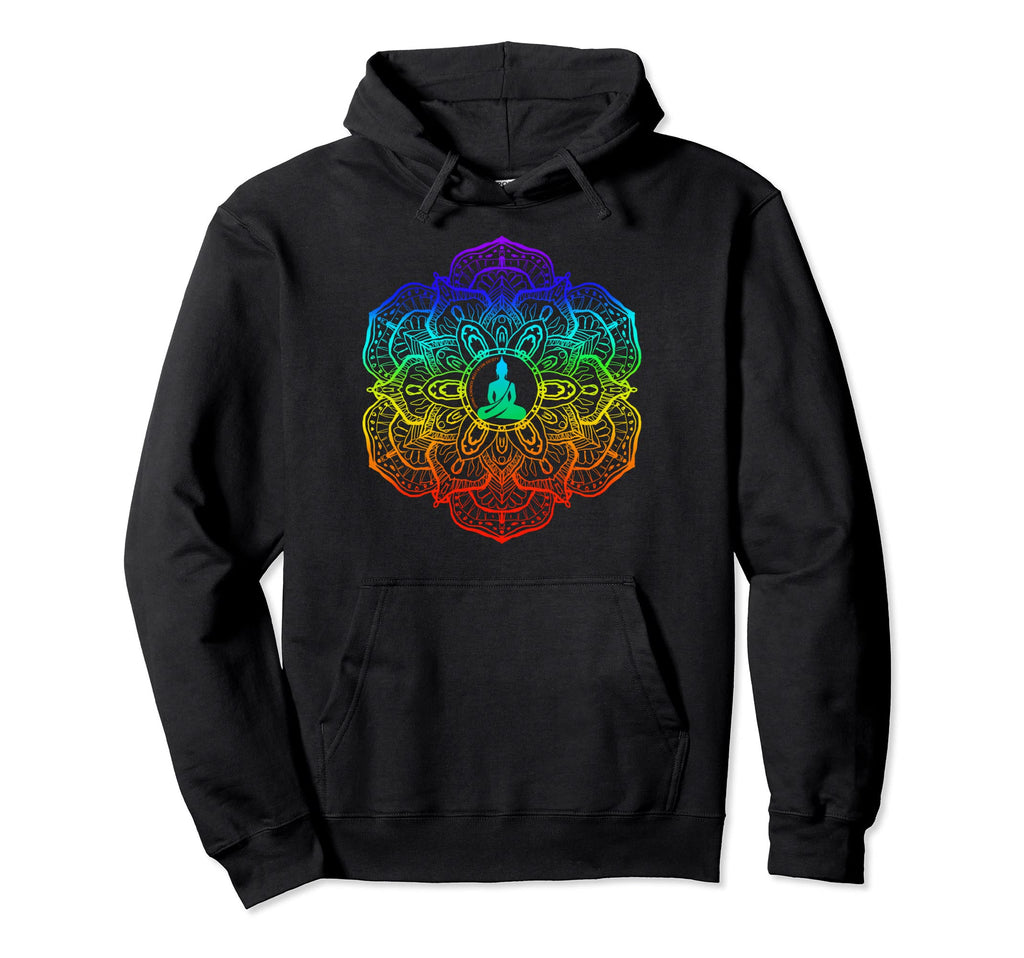 Buddha Mindfulness Buddhist Gautama Hoodie - Minimalist Print Men Women - T-Shirt, Sweatshirt, Hoodie