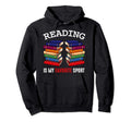 Reading Is My Favorite Sport Book Lover Hoodie - Graphic Print Unisex - T-Shirt, Sweatshirt, Hoodie