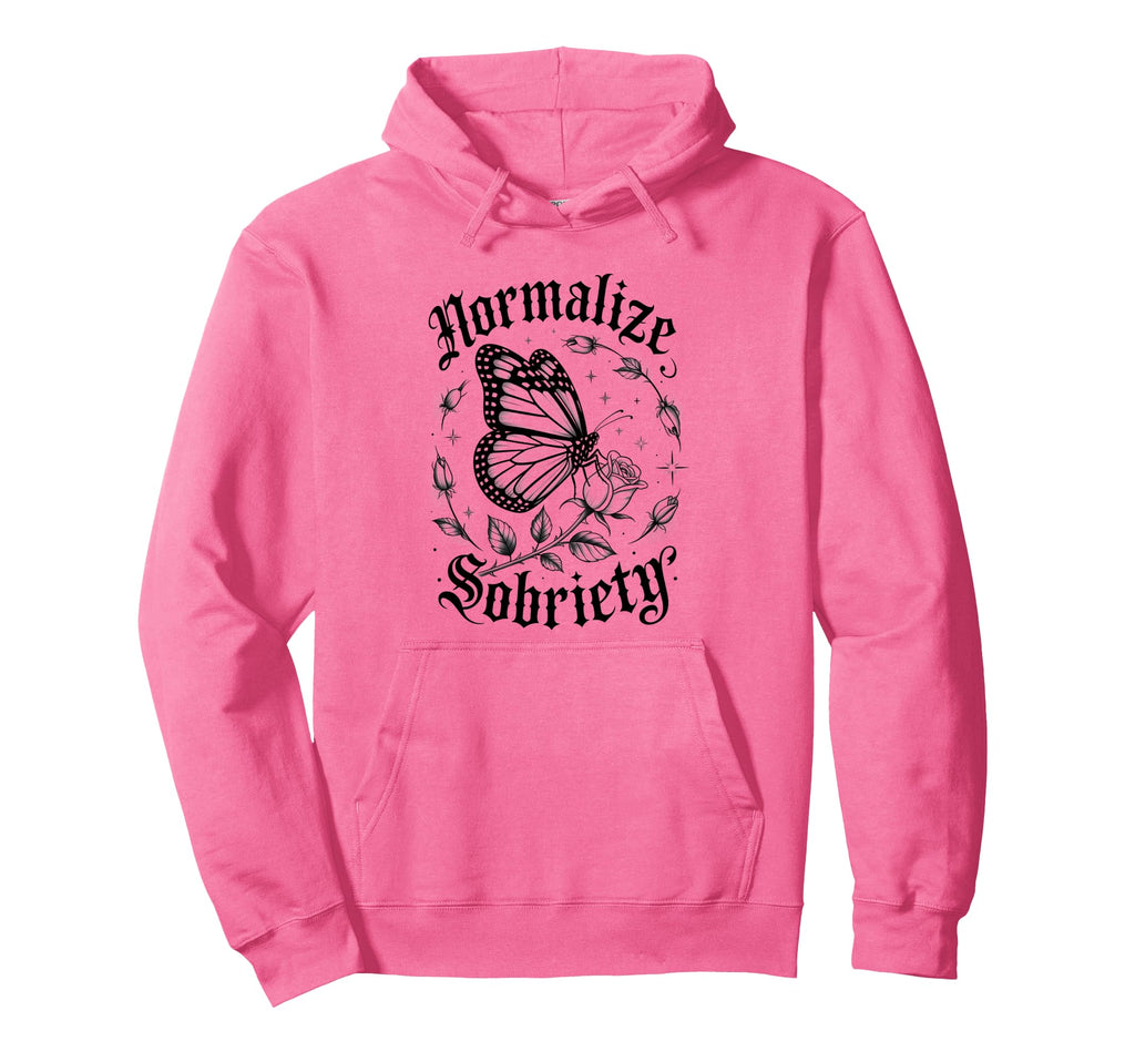 Funny Normalize Sobriety Aa Na Award Hoodie - Aesthetic Graphic Men Women - T-Shirt, Sweatshirt, Hoodie