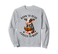 Funny Cow Wearing Headphones Reading Sweatshirt - Streetwear Style Unisex - T-Shirt, Sweatshirt, Hoodie