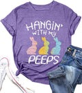 Easter Shirts for Women Funny Bunny Shirt Cute Rabbit Graphic T Shirt Happy Easter Casual Tshirt Short Sleeve Tops - T-Shirt, Sweatshirt, Hoodie