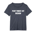 Plot Twist Womens Plus Heather Blue T-Shirt - Streetwear Style Men Women - T-Shirt, Sweatshirt, Hoodie