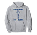 Animal Strong Mind Soft Heart Mental Hoodie - Fun Novelty Design Unisex - T-Shirt, Sweatshirt, Hoodie