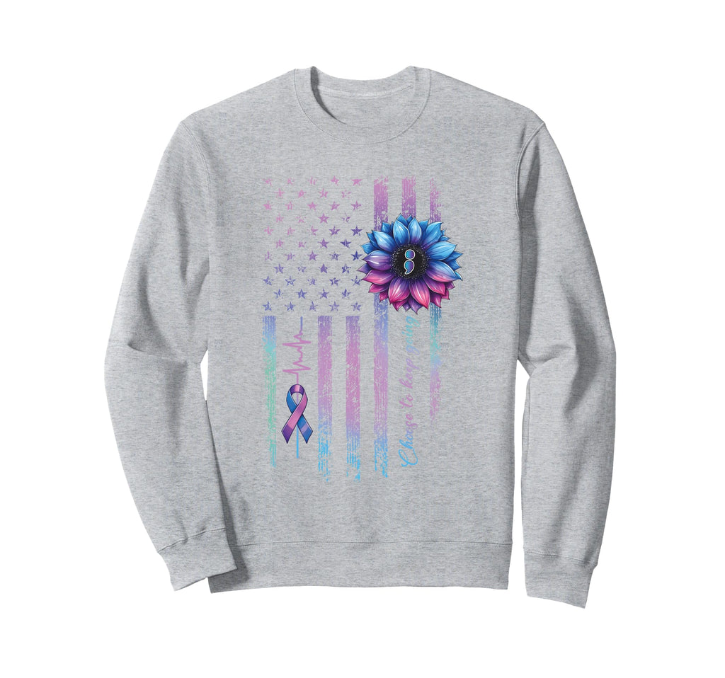 Choose To Keep Going Mental Sweatshirt - Aesthetic Graphic for Adults - T-Shirt, Sweatshirt, Hoodie