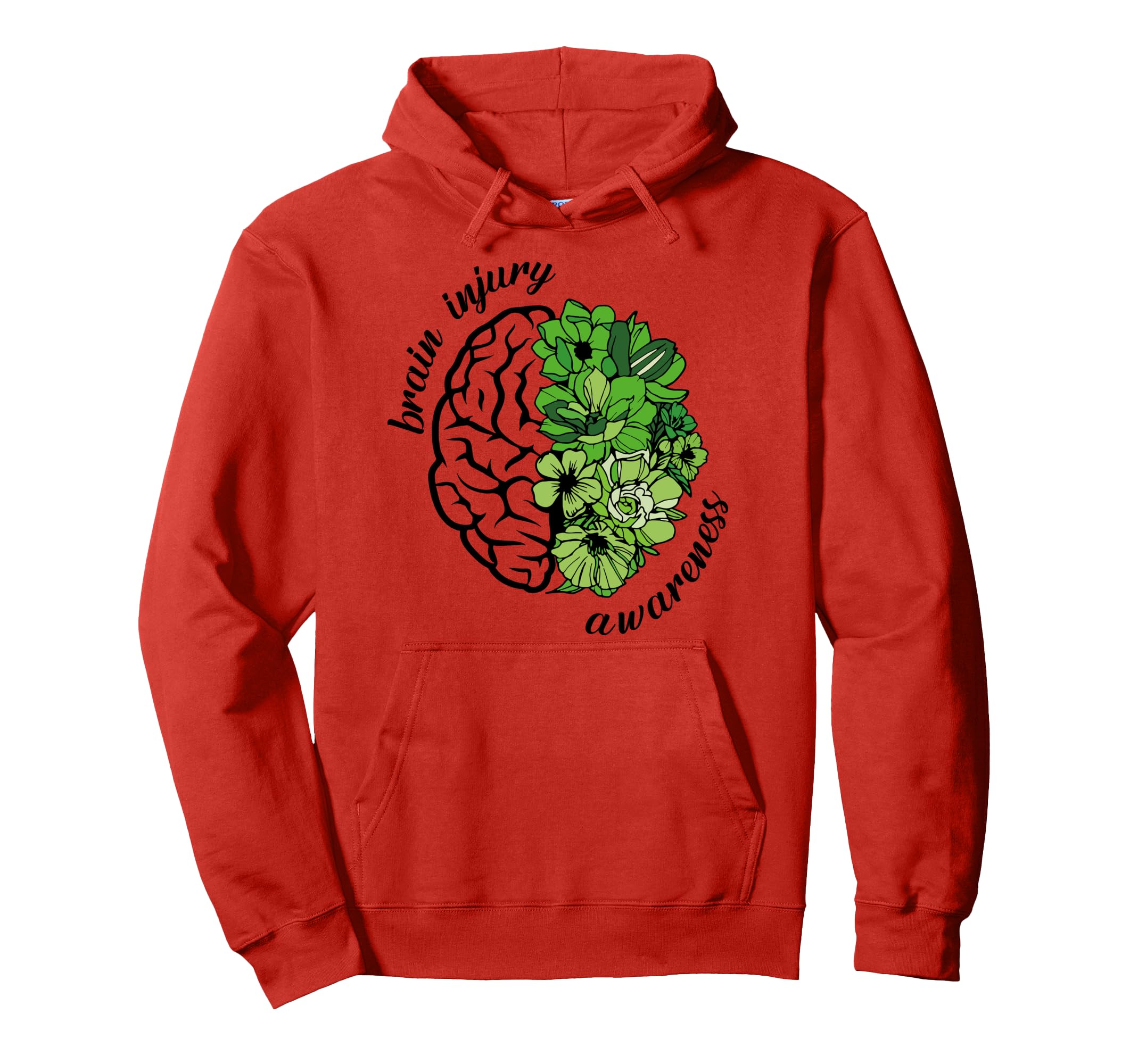 Brain Injury Awareness Mental Health Hoodie - Casual Everyday Wear Unisex - T-Shirt, Sweatshirt, Hoodie