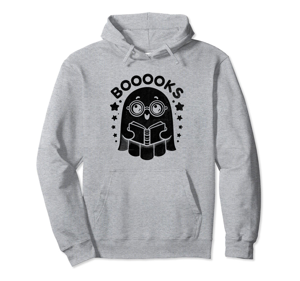 Booooks Ghost Halloween Book Hoodie - Aesthetic Graphic for Adults - T-Shirt, Sweatshirt, Hoodie