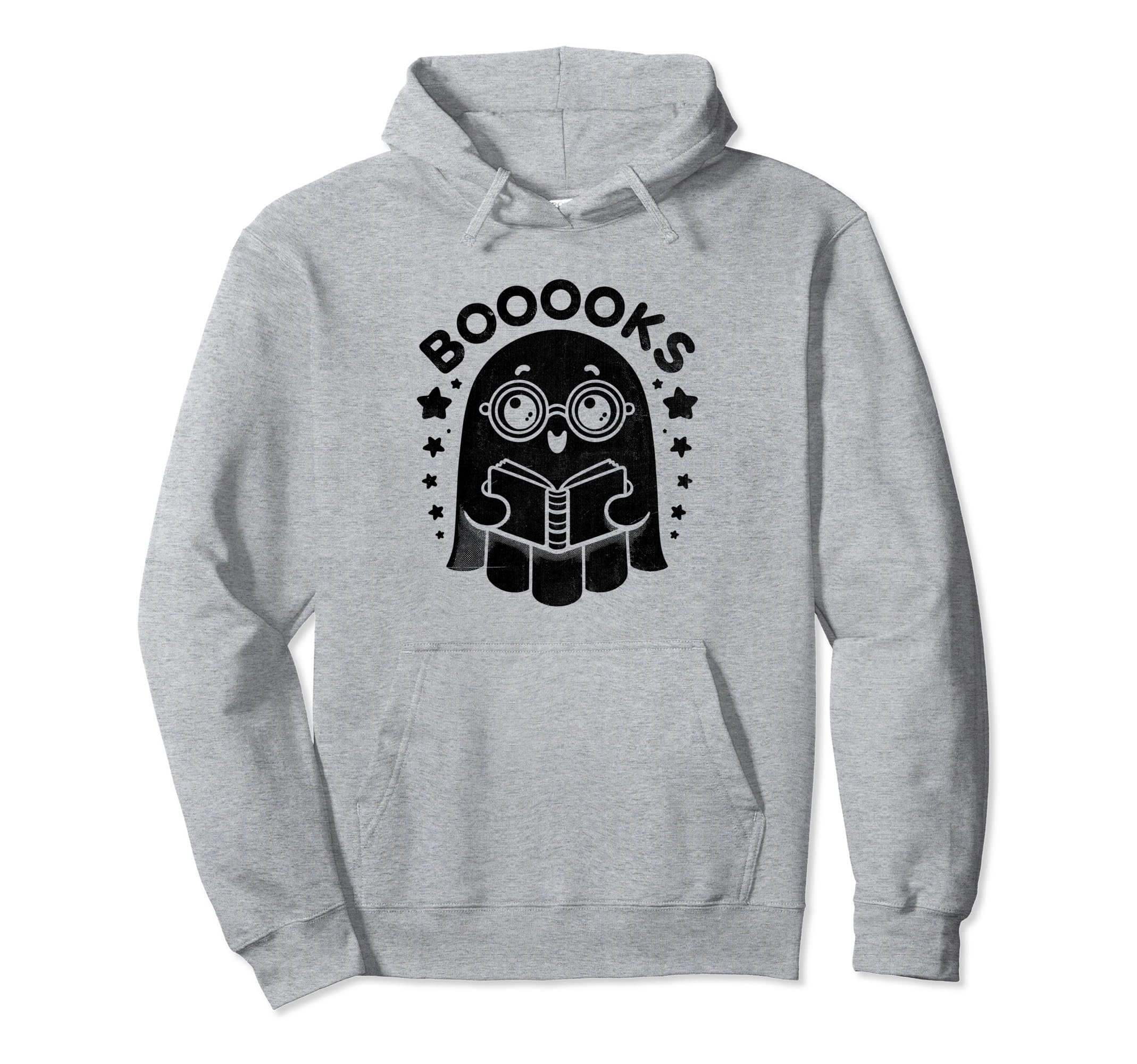 Booooks Ghost Halloween Book Hoodie - Aesthetic Graphic for Adults - T-Shirt, Sweatshirt, Hoodie