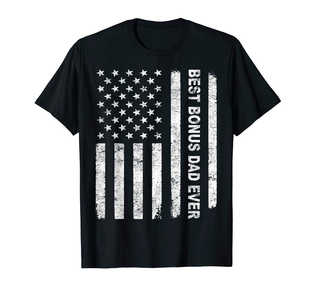 Mens Step Dad Gift Best Bonus Dad T-Shirt - Minimalist Print Men Women - T-Shirt, Sweatshirt, Hoodie