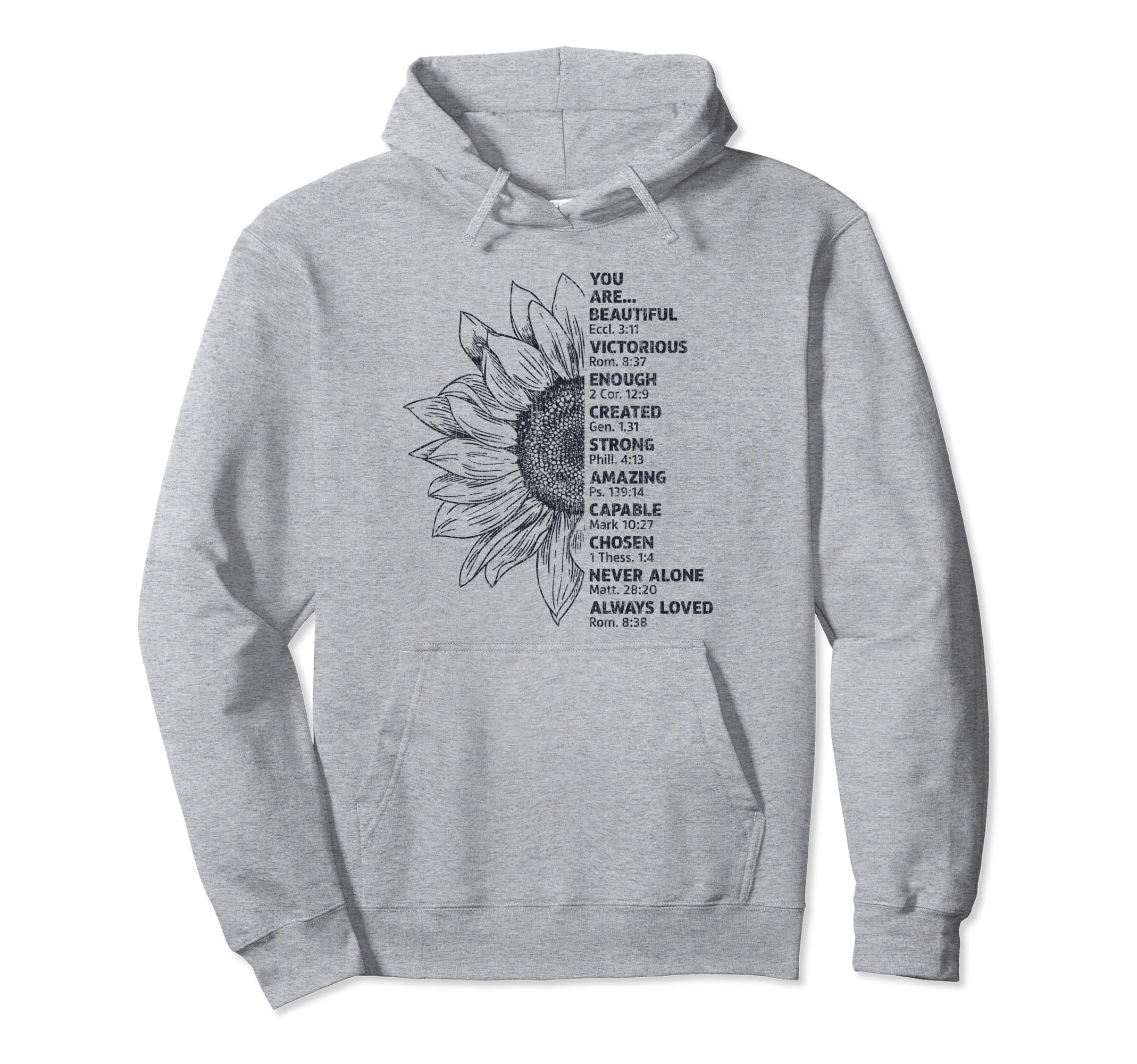 You Are Beautiful Victorious Enough Hoodie - Aesthetic Graphic Unisex - T-Shirt, Sweatshirt, Hoodie