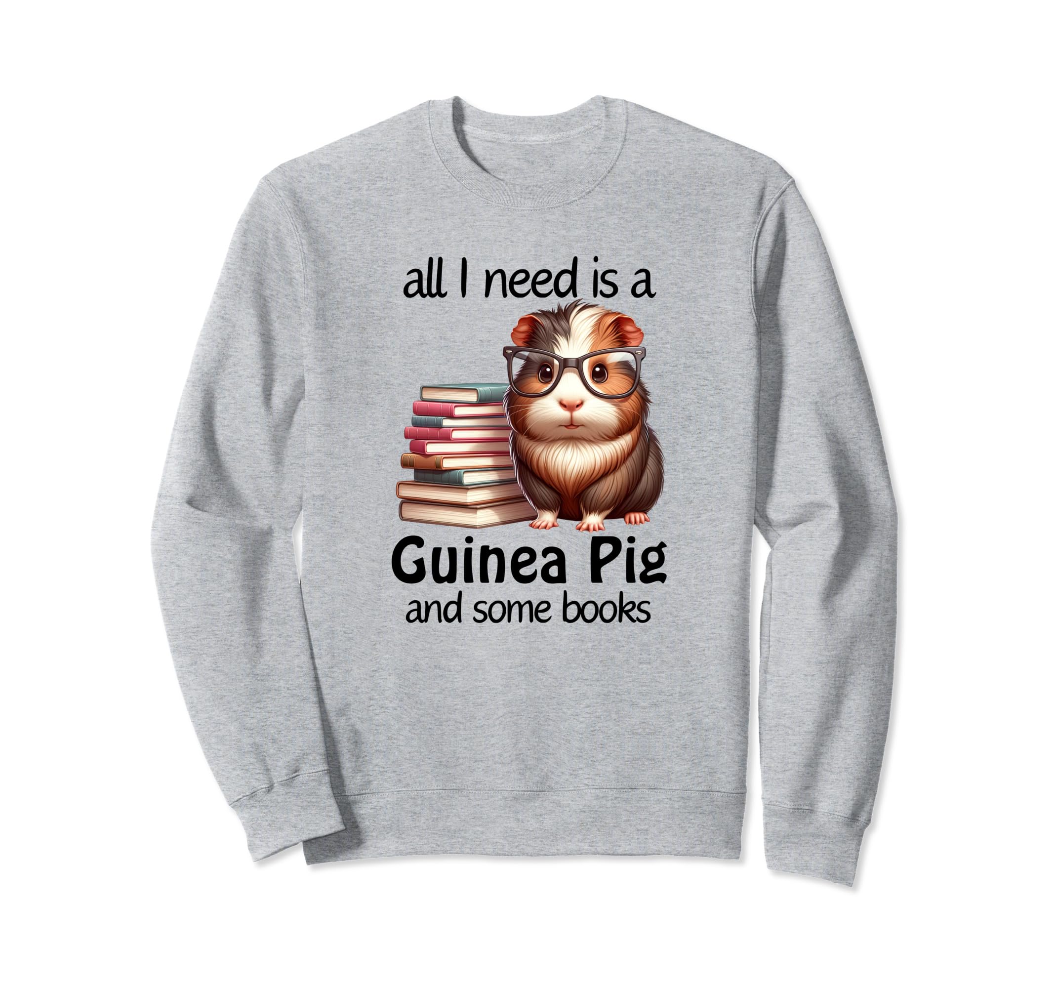 Guinea Pig Books Bookworm Bibliophile Sweatshirt - Trendy Graphic Unisex - T-Shirt, Sweatshirt, Hoodie