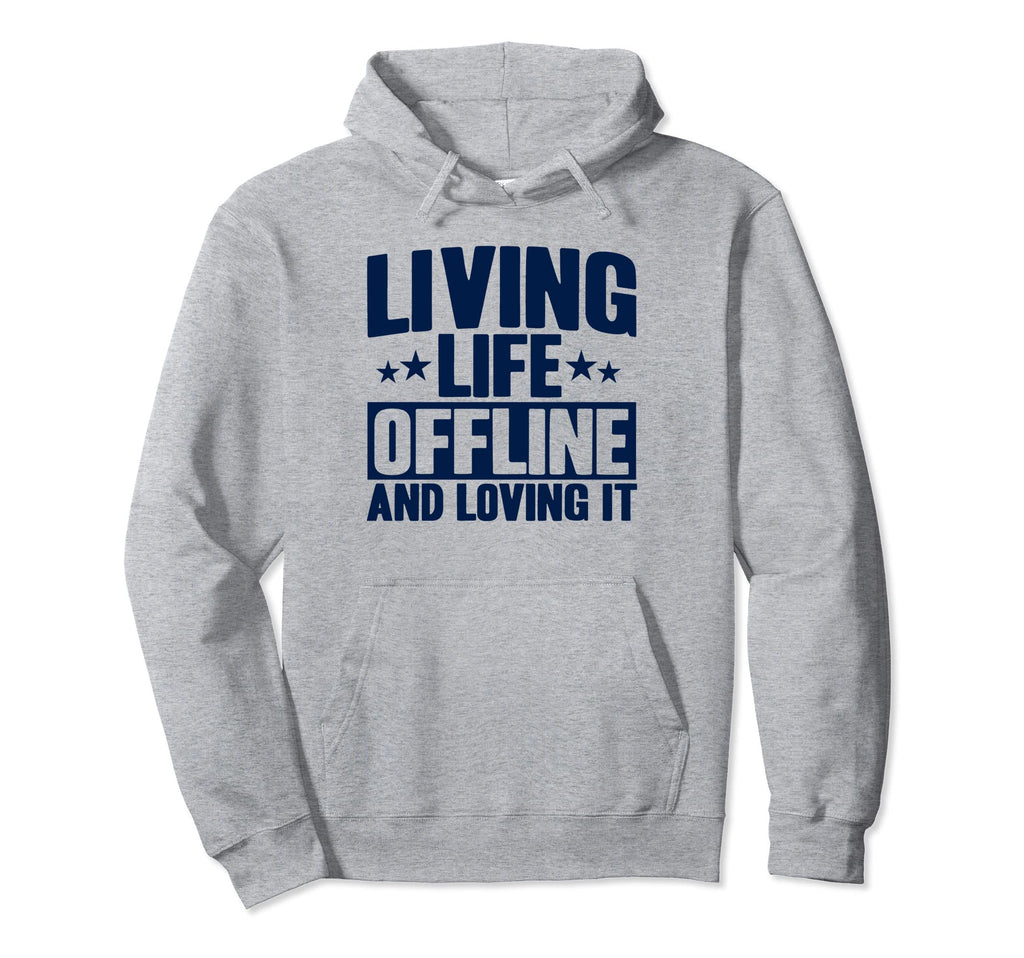 Antisocial Living Life Offline And Hoodie - Aesthetic Graphic Men Women - T-Shirt, Sweatshirt, Hoodie