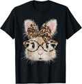 Bunny Face Glasses Bandana Leopard Rabbit Easter Unisex T-shirt, Sweatshirt, Hoodie, Long Sleeve Tee - T-Shirt, Sweatshirt, Hoodie