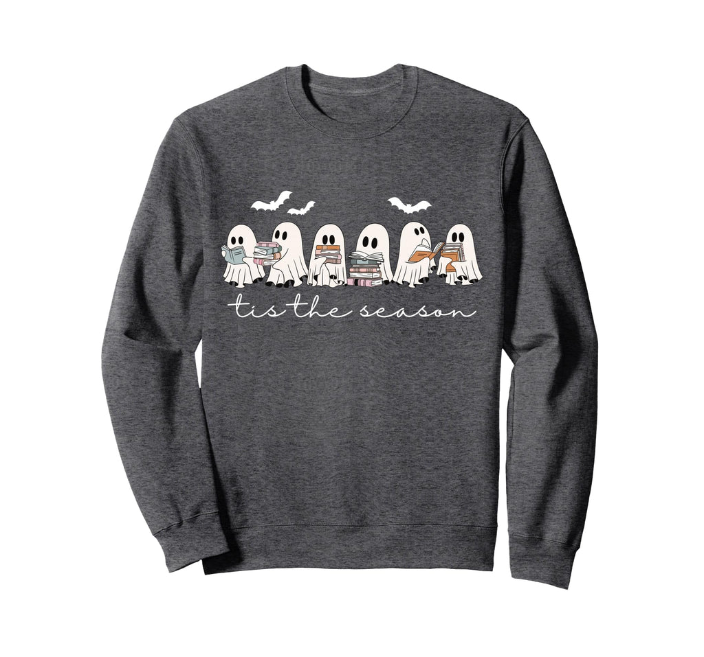 Funny Ghosts Reading Books Tis Sweatshirt - Unique Graphic Men Women - T-Shirt, Sweatshirt, Hoodie