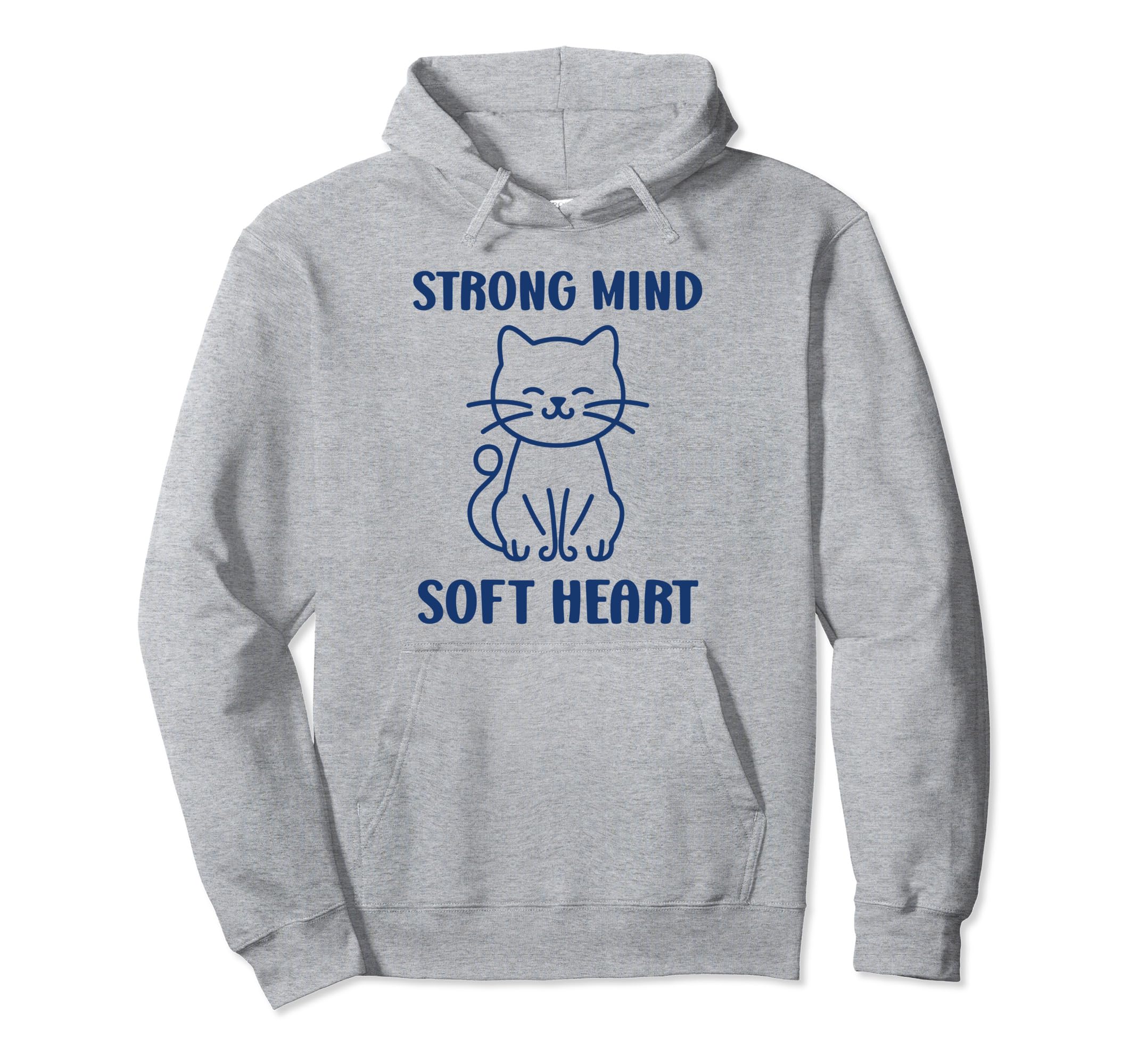 Animal Strong Mind Soft Heart Mental Hoodie - Minimalist Print Men Women - T-Shirt, Sweatshirt, Hoodie