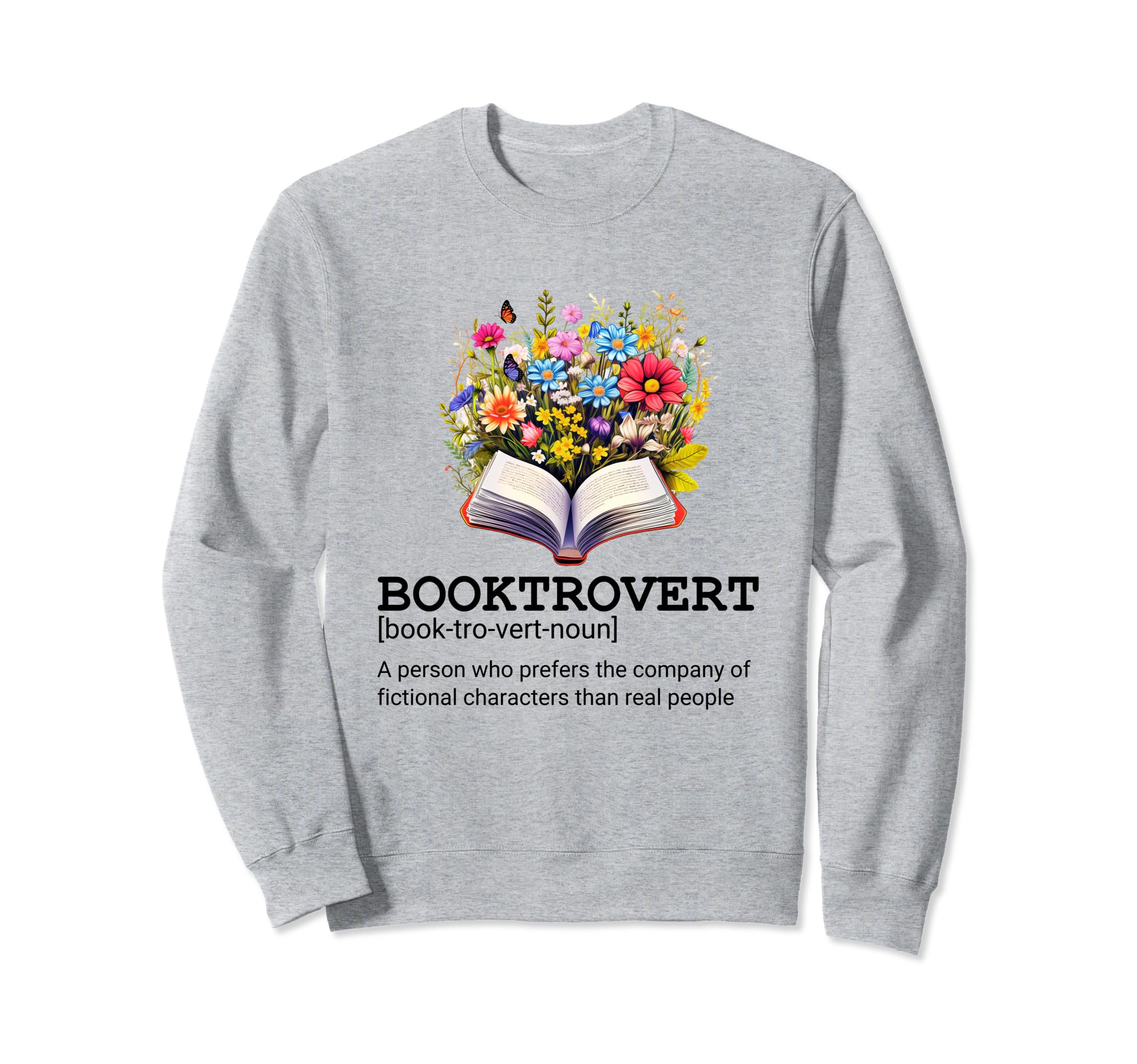 Booktrover Definition Open Pages Sweatshirt - Trendy Graphic for Adults - T-Shirt, Sweatshirt, Hoodie