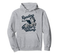 Reading Because Murder Is Wrong Funny Hoodie - Graphic Print Men Women - T-Shirt, Sweatshirt, Hoodie