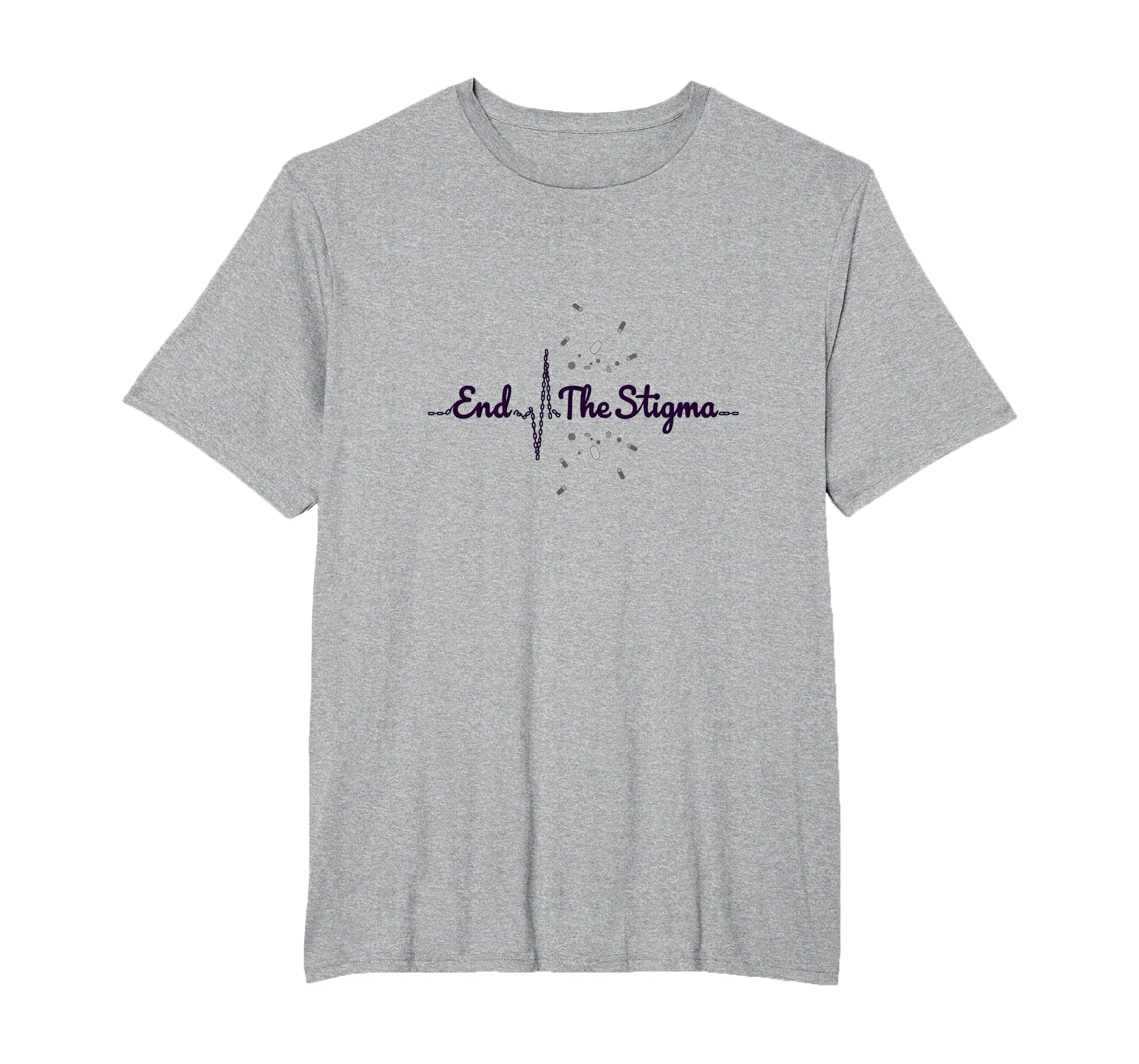 End Stigma Mental Health Awareness T-Shirt - Aesthetic Graphic Unisex - T-Shirt, Sweatshirt, Hoodie
