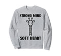 Animal Strong Mind Soft Heart Mental Sweatshirt - Unique Graphic Men Women - T-Shirt, Sweatshirt, Hoodie