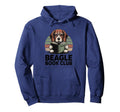 Beagle Book Club Funny Dog Reading Hoodie - Novelty Apparel Men Women - T-Shirt, Sweatshirt, Hoodie