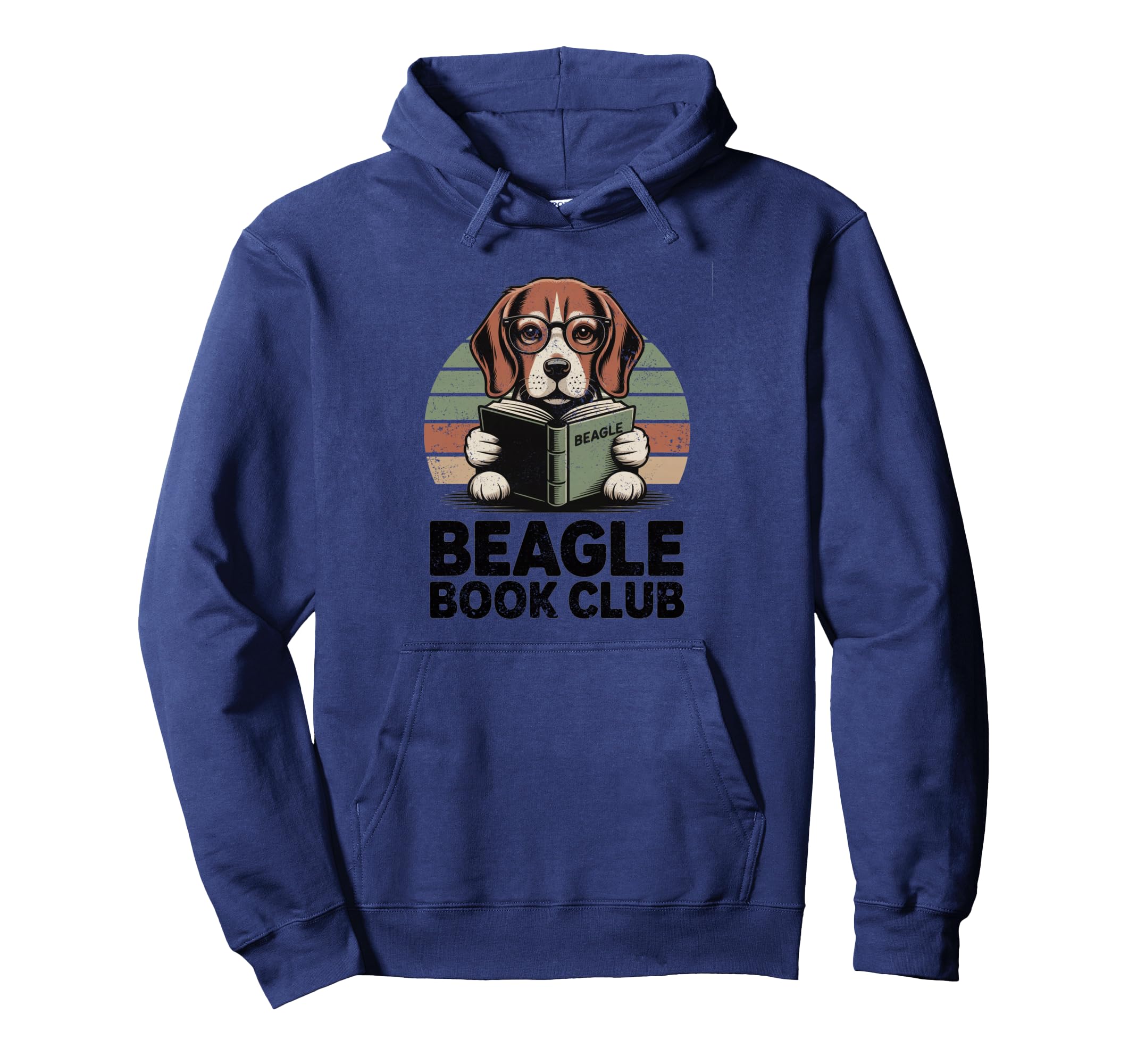 Beagle Book Club Funny Dog Reading Hoodie - Novelty Apparel Men Women - T-Shirt, Sweatshirt, Hoodie