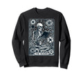Reader Tarot Card Skeleton Reading Sweatshirt - Trendy Graphic for Adults - T-Shirt, Sweatshirt, Hoodie