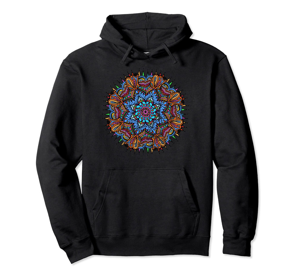 Great Yoga Mandala Meditation And Hoodie - Aesthetic Graphic for Adults - T-Shirt, Sweatshirt, Hoodie