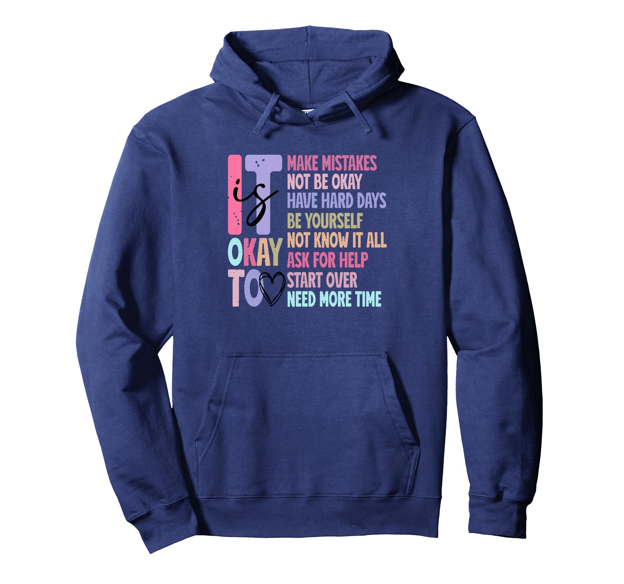 Ts Okay Mental Health Hard Days Start Hoodie - Custom Art Print Men Women - T-Shirt, Sweatshirt, Hoodie
