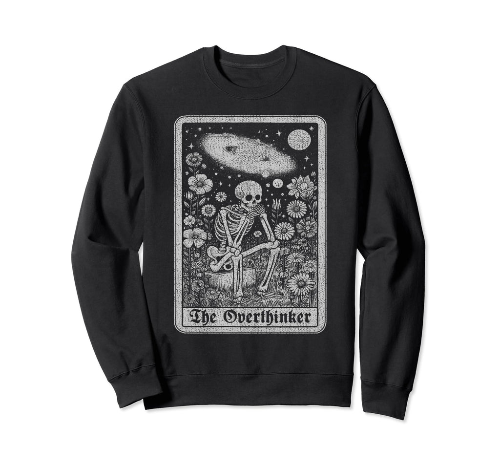 Overthinker Tarot Cards Reader Sweatshirt - Graphic Print Unisex - T-Shirt, Sweatshirt, Hoodie