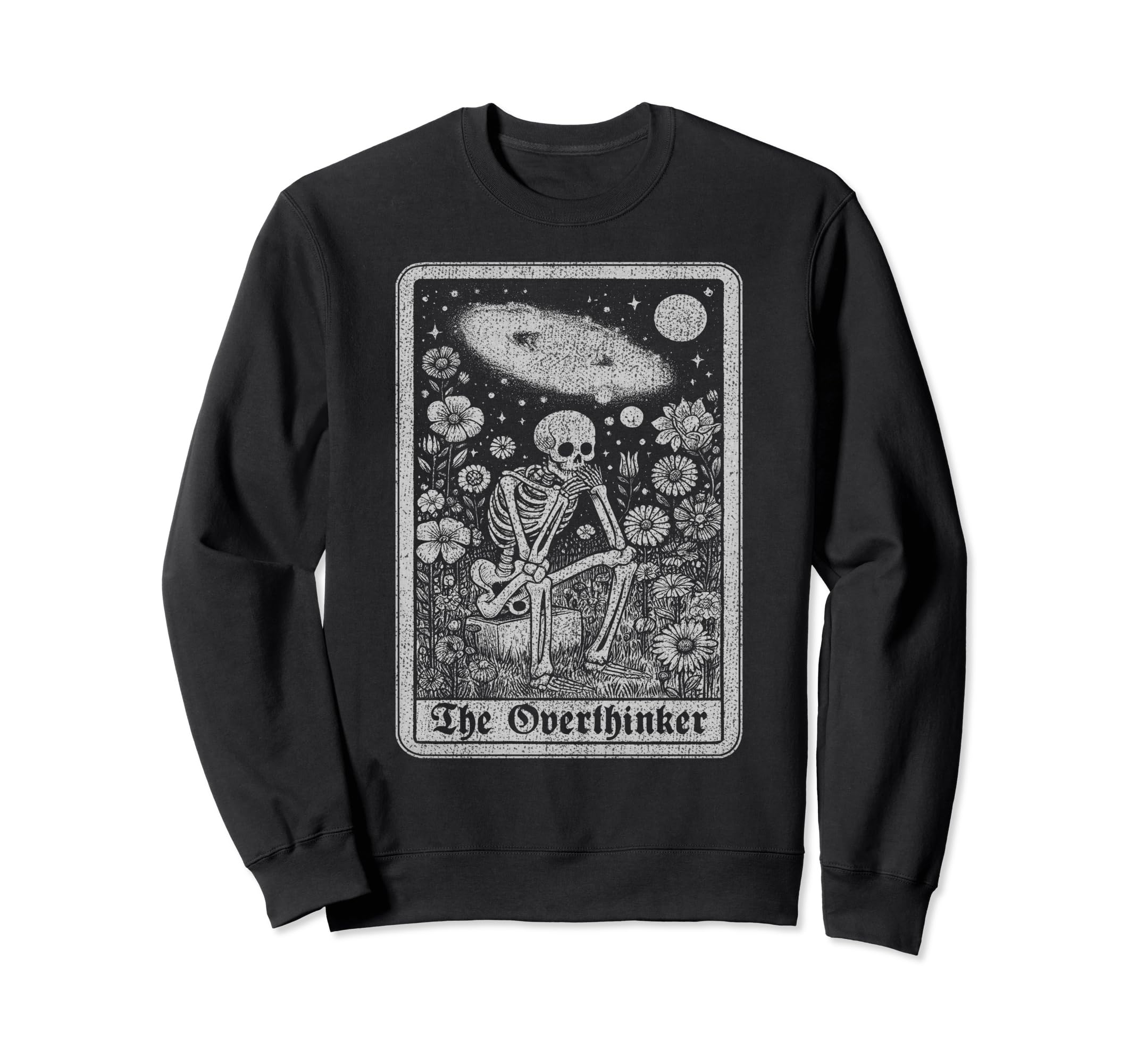 Overthinker Tarot Cards Reader Sweatshirt - Graphic Print Unisex - T-Shirt, Sweatshirt, Hoodie