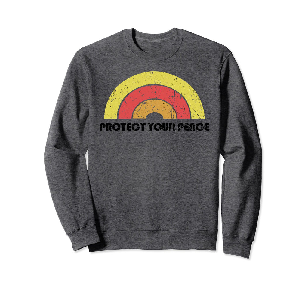 Protect Your Peace Mindful Yoga Sweatshirt - Custom Art Print for Adults - T-Shirt, Sweatshirt, Hoodie