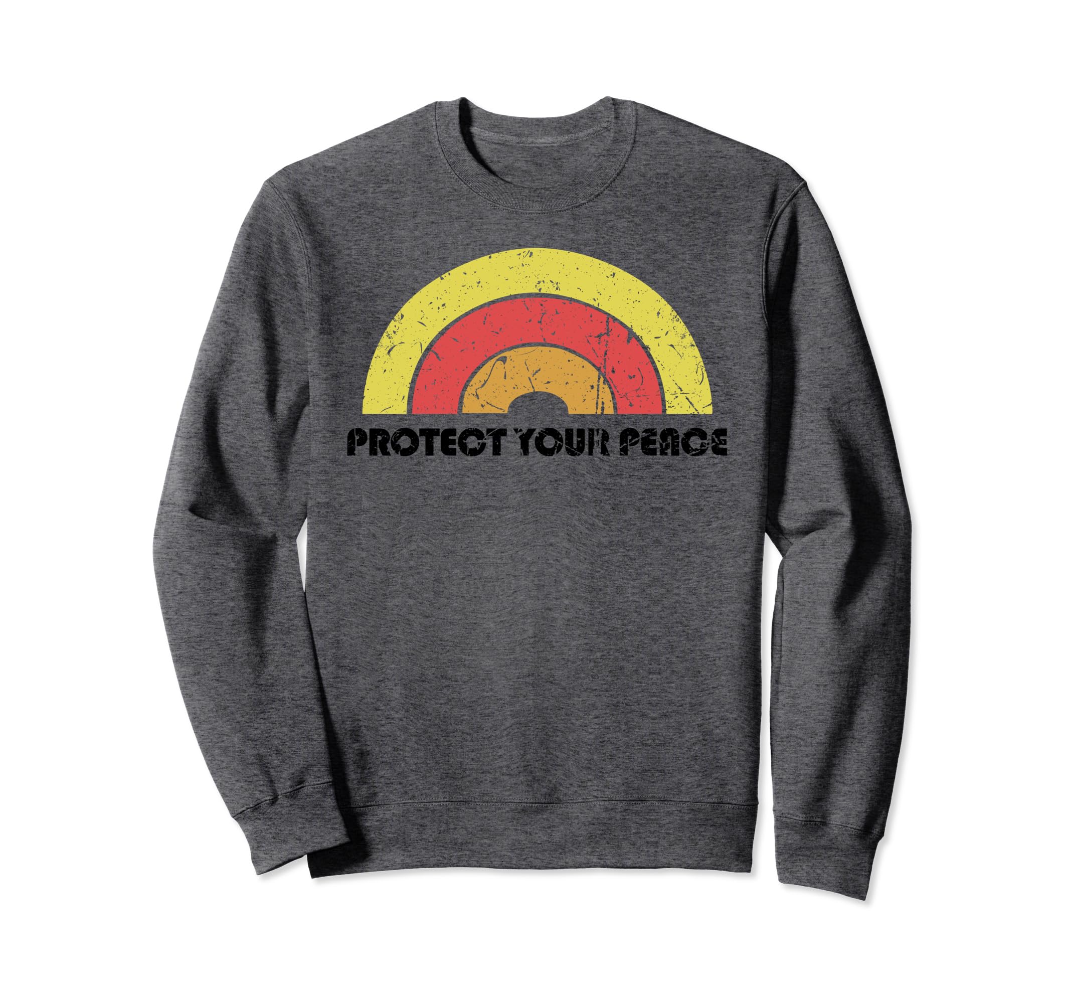 Protect Your Peace Mindful Yoga Sweatshirt - Custom Art Print for Adults - T-Shirt, Sweatshirt, Hoodie
