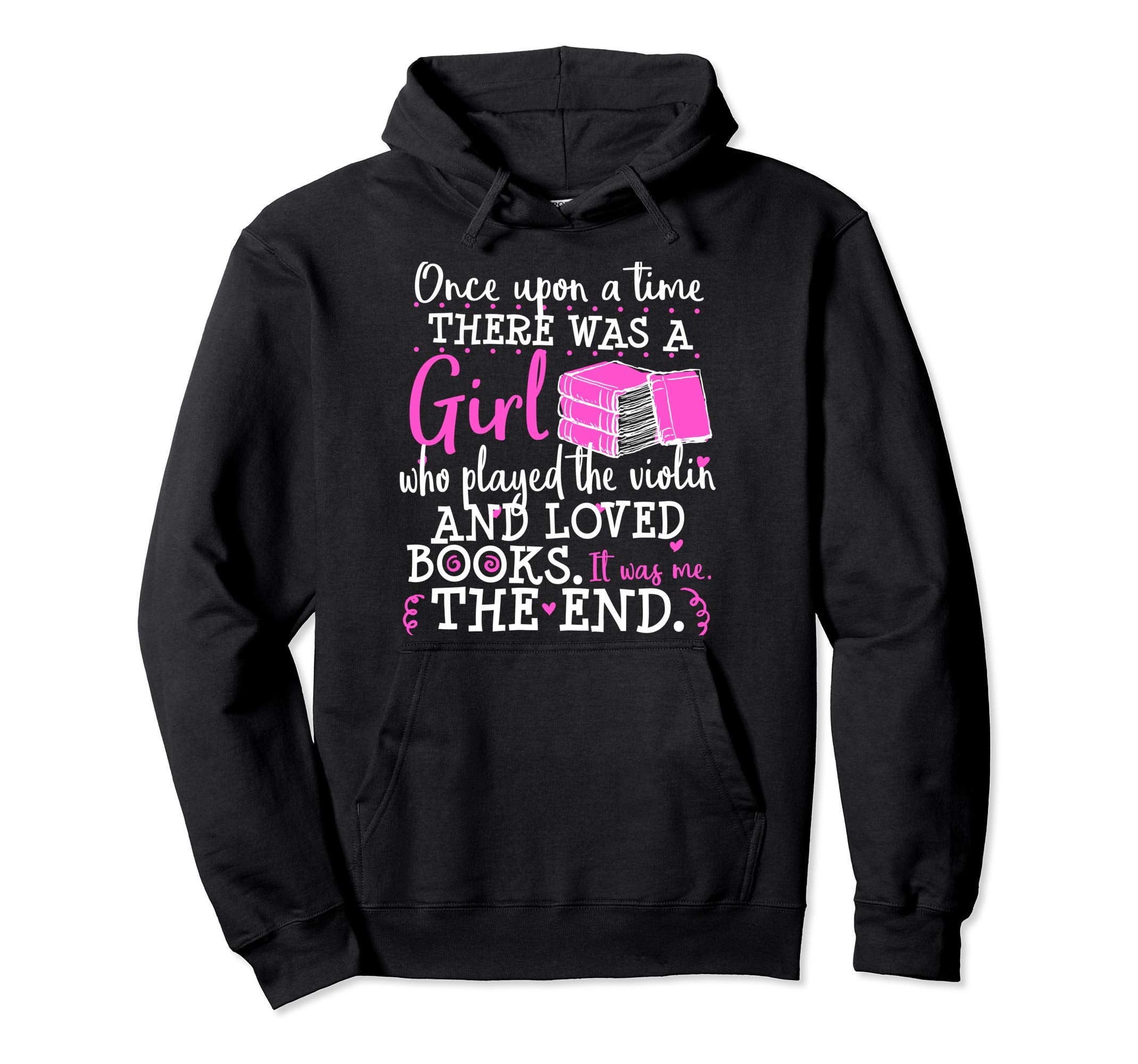 Violin Orchestra Book Lover Nerd Once Hoodie - Minimalist Print for Adults - T-Shirt, Sweatshirt, Hoodie