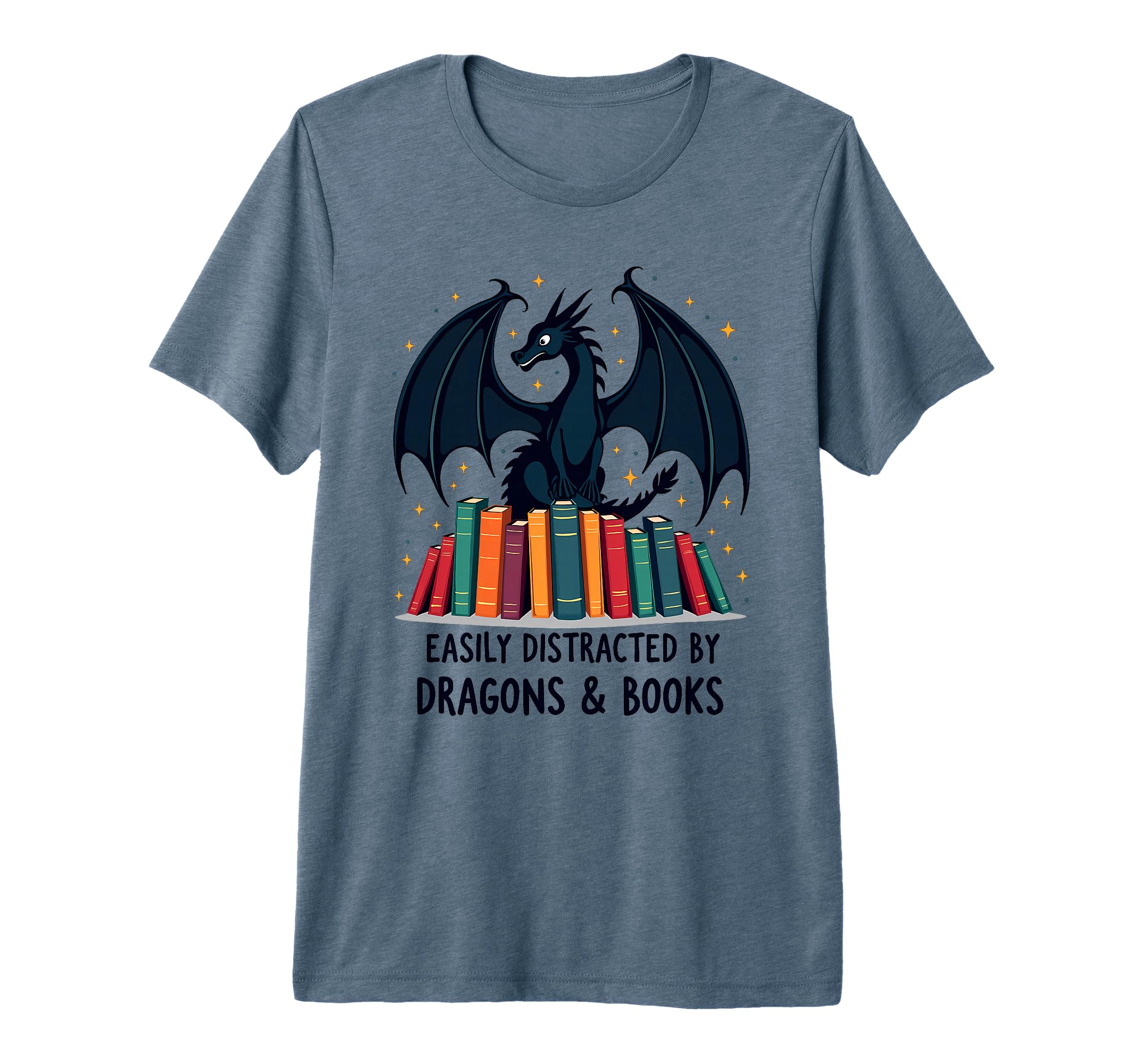 Reading Lover Easily Distracted Dragons T-Shirt - Unique Graphic Unisex - T-Shirt, Sweatshirt, Hoodie