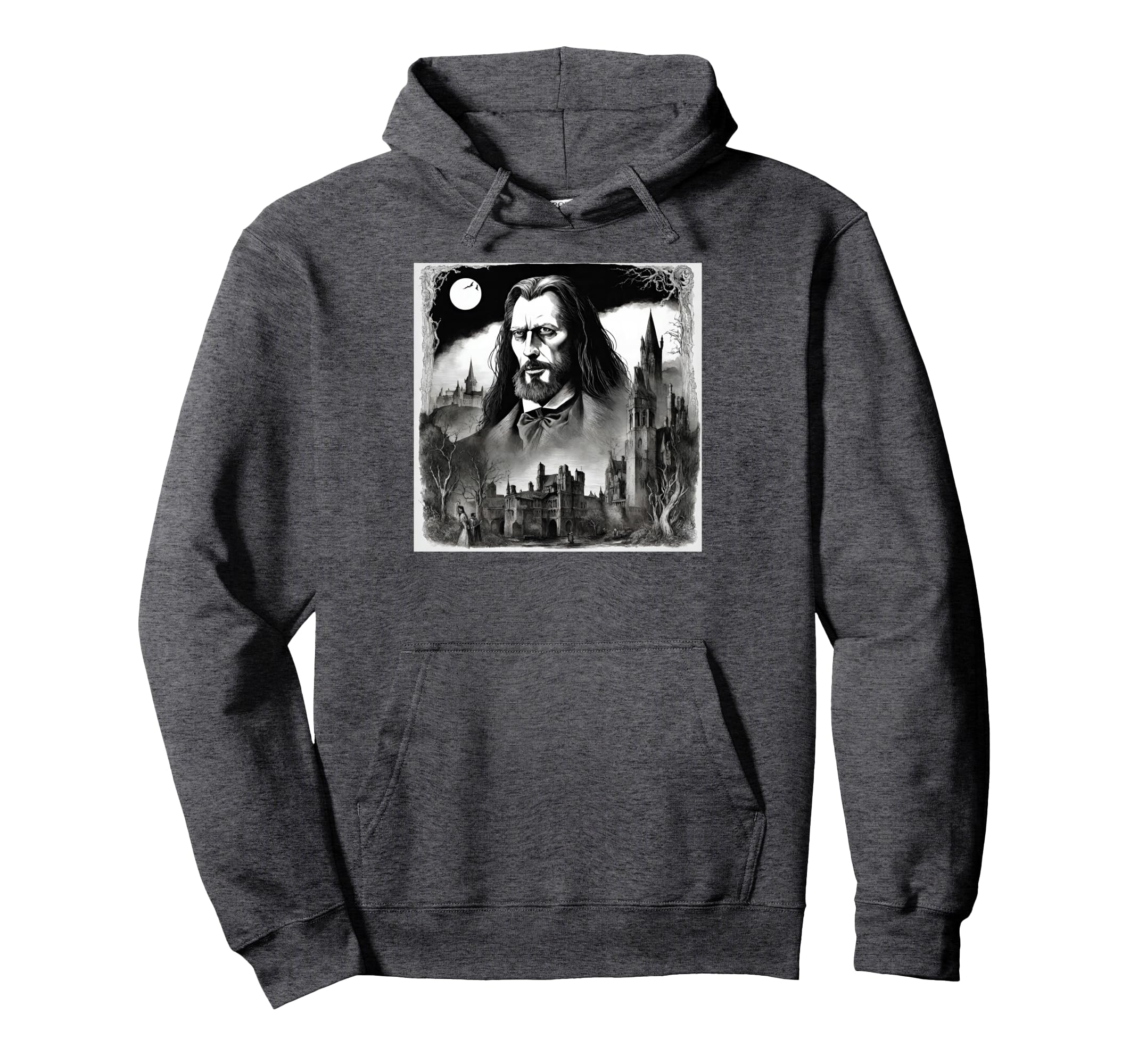 Dracula From Bram Stokers Novel Hoodie - Fun Novelty Design for Adults - T-Shirt, Sweatshirt, Hoodie