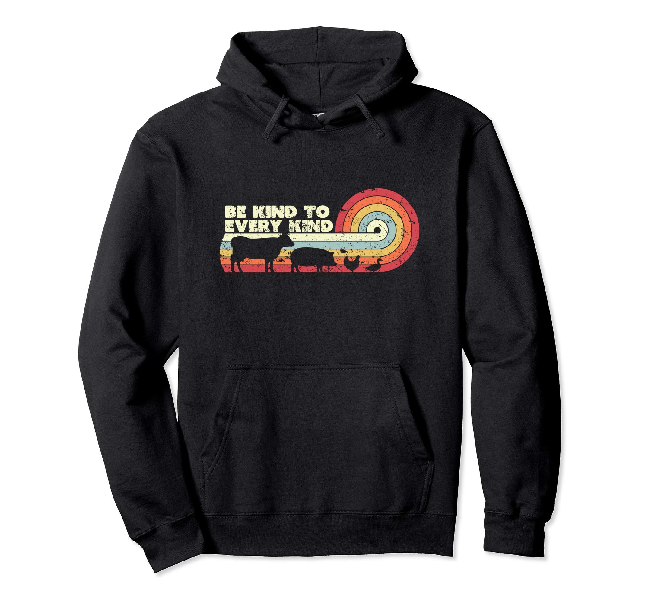 Vegan Be Kind To Every Kind Hoodie - Novelty Apparel Unisex - T-Shirt, Sweatshirt, Hoodie