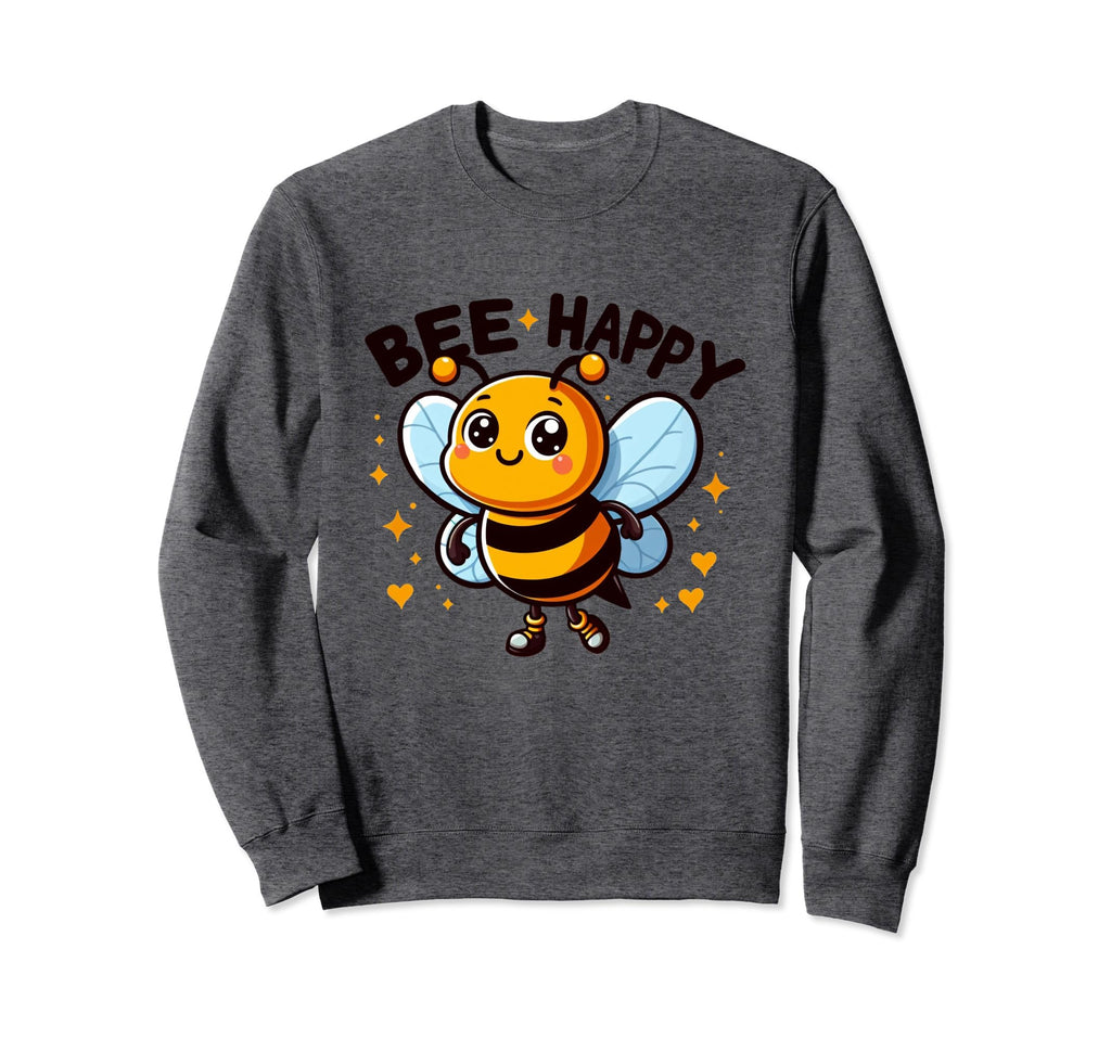 Funny Bee Happy Kawaii Buzz Sweatshirt - Novelty Apparel Men Women - T-Shirt, Sweatshirt, Hoodie